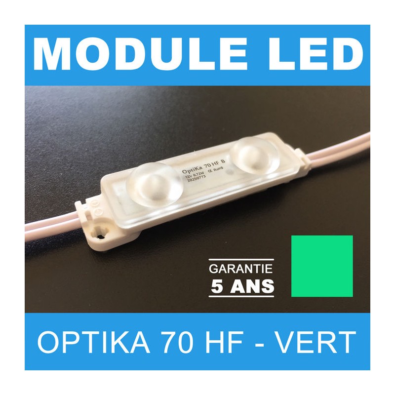 Led Optika 70 HF vert pour enseigne lumineuse à leds