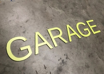 Grandes lettres pour un Garage automobile